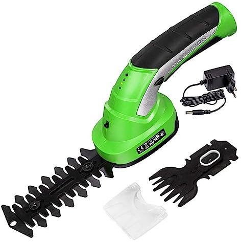 Hedge Trimmer,Grass Cutter,Hedge Shear,Lawn Mower, 2 In 1 Mini Cordless Electric Hedge Trimmer Grass Trimmer Lawn Mower Rechargeable Garden Pruning Shears Garden Tools for Garden, Lawn(Plug(1typeC-1US