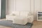 Ecksofa Lisbon – Ottomane beidseitig montierbar, Ecksofa aus Bouclé, Couch für Wohnzimmer, Schlafsofa Sofagarnitur Sofa Eckcouch L-Form mit Bettkasten und Schlaffunktion - (Weiß (Anthology 1))