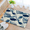 Abstract Japanese Waves Indoor Door Mat,Resist Dirt and Absorbent Entrance Mat,Anti-Slip,Low Profile Inside Floor Mat Doormat for Entryway 17x29.5