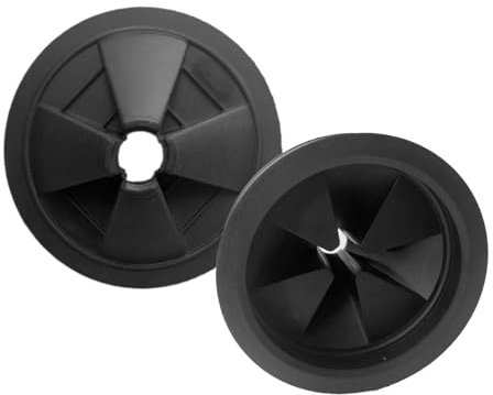 3 3/8 Garbage Disposal Splash Guard, Quiet Garbage Disposal Rubber Sink Baffle Drain Insert, Replacement for Insinkerator Garbage Disposal Parts, 2 Pcs