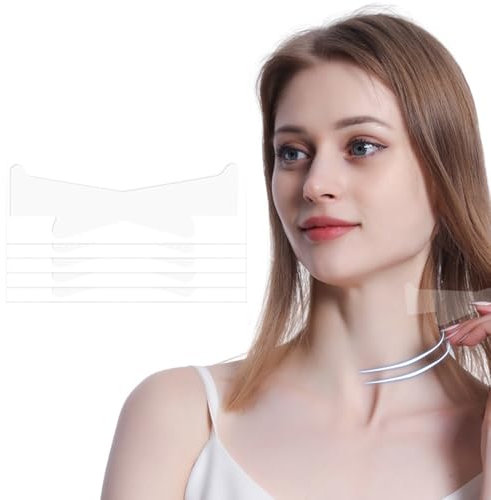 SexxLady 5pcs Face Neck Lifting Tape, Hebt Schlaffe Haut Sofort an, Kaschiert Doppelkinn mit Wasserfestem für V-förmiges Gesicht