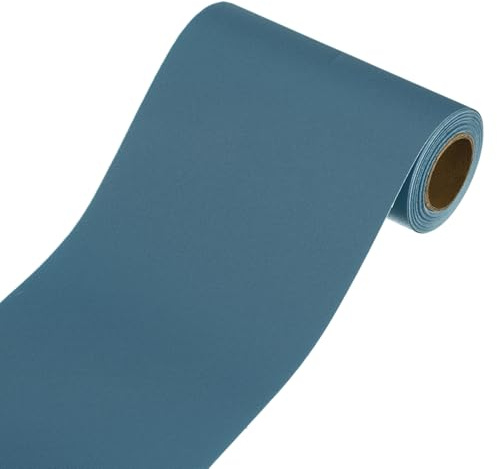 sourcing map Wallpaper Border, Peel and Stick Wallpaper Borders, 5m x 10cm Self Adhesive Mirror Frame Trim Tape for Kitchens Decor, Bedroom Bathrooms, Dark Blue