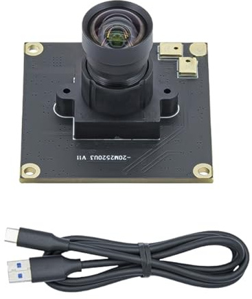 Zktfyshk 20MP Kameramodul Webcam 5344x4016 IMX230 USB 3.0 mit Doppelmikrofon für Büro Home Entertainment USB