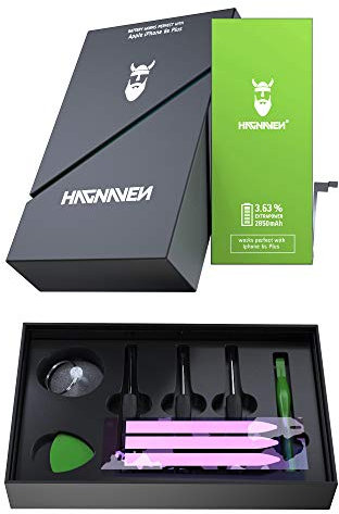 Batterie Li-ion Hagnaven® compatible avec l'iPhone 6s plus LA PLUS PERFORMANTE batterie de remplacement incluant des OUTILS | 2850 mAh ÉNERGIE DU GRAND NORD | CELLULES DE HAUTE QUALITÉ