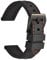 WOCCI 22mm Wasserdichtes Silikon Gummi Uhrenarmband mit Schwarzer Schnalle (Schwarz)