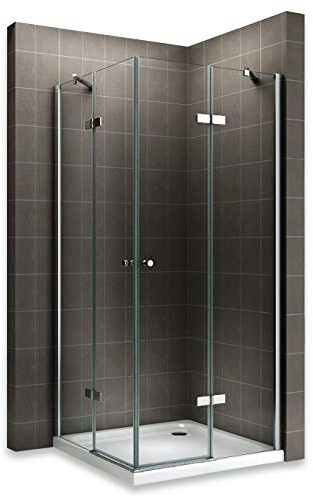 MAYA Cabine de douche H 190 cm verre transparent 75 x 115 cm