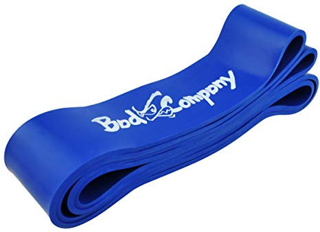 Bad Company Powerband I Widerstandsbänder in Verschiedene Zugstärken und Farben I Fitnessband für das Krafttraining, Gymnastik und Dehnübungen I Blau
