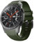 ANBEST Pulsera de Silicona Compatible con Gear S3/Galaxy Watch 46mm Correa, Pulsera de Repuesto de Sin Costura Adecuado para Gear S3 Frontier Smart Watch (Verde Ejercito)