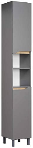 Pelipal - Capri - Hochschrank, 30 cm, 2-türig, 1 Nische, 2 Einlegeböden - Badmöbel