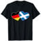 Schottland und Deutschland Herz Reise Urlaub T-Shirt