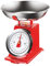 Bilancia da Cucina in Ferro con Vassoio in Acciaio Modello Atlas Bilancia Alimentare Max 5 Kg Colore Rosso Pratiko Life
