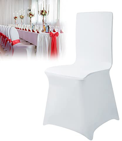 YRHome Universell Stuhlhussen Stretch Stuhlüberzug Stuhlbezüge für Hochzeit Taufe Geburtstagsfeier Dekoration für Hochzeitsfeiern Taufen und Geburtstagspartys (100 Stück)