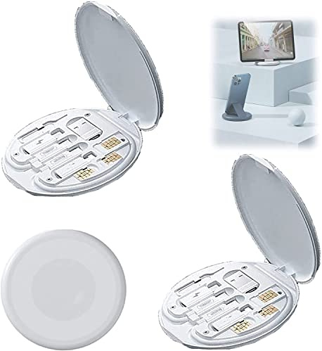 PYLTT Mini Digital Gadgets Aufbewahrungsbox, Datenkabel Aufbewahrungsbox, SIM-Kartenhalter, Kabelaufbewahrung, Kabel-Management-Etui, USB-Gehäuse Organizer
