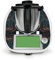 Deko Schutz Aufkleber kompatibel mit Küchenmaschine Thermomix TM6 Design Sticker Klebefolie Zubehör Küchengerät wasserfest selbstklebend RX042 (05 Blumendekor)