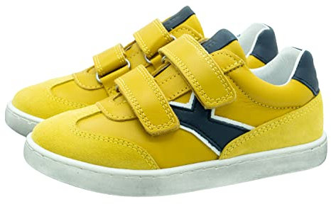 Telyoh Sneakers Halbschuhe Kinder Schuh Y01041 Leder Gelb, Schuhgröße:EUR 33
