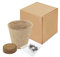 DISOK - Macetas Biodegradables con Semillas. Detalles ecológicos para bodas, regalos biodegradables boda, bautizos y comuniones. (Girasol)