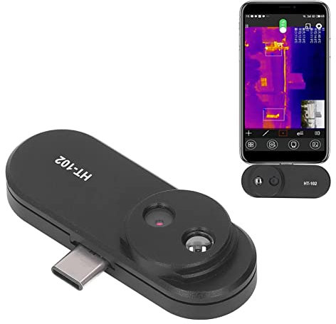 Thermal Imager Camera, Android USB C 640 X 480 Telecamera Termica a Infrarossi con Risoluzione IR -20 ℃ -60 ℃ 9Hz Telecamera Termica per Smartphone Android