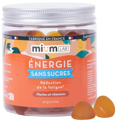 Mium Lab - Énergie : Coup de Boost & Réduction de la Fatigue Physique & Mentale - Plantes Adaptogènes (Guarana & Ginseng) Caféine naturellement présente et Vit C - Cure 21 jours - Fabriqué en France