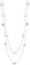 FULU AUTUMN Collier Long en Argent pour Femme Collier Élégance à Double Pendentif en Perles de Cristal Bijou de Mode Cadeau pour Femmes(Pink)