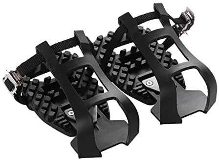 Fahrradpedale, Zehenklammern Käfigfahrrad -Pedale Adapter kompatibel mit Peloton Heavy Duty Plastic Pedals Accessoires 1 Paar