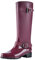 FNKDOR Gummistiefel Damen Hoch Reitstiefel Regenstiefel