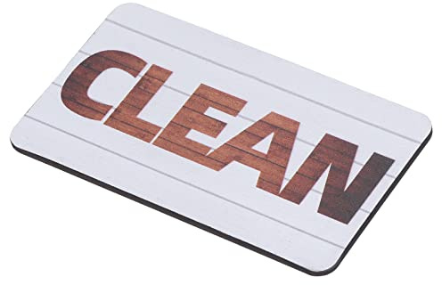 PATIKIL Dirty Clean Geschirrspüler-Magnet Kühlschrank Küche braun weiß | sauberes schmutziges Schild, Organisation, Geschirrspüler, Magnet