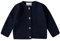 Stellou & friends Cardigan in 100% cotone, a maniche lunghe, per bambini, unisex, per bambini da 0 a 6 anni, Blu scuro, 3-6 Mesi