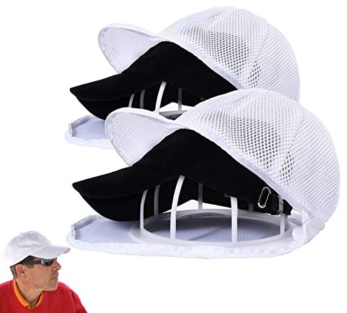 Deno Hutwaschkäfig – 2er-Pack Baseballkappen-Hutwascher Zum Waschen Von Hutreinigungsset Mit Hutwaschkäfig Und Wäschebeutel, Maschinenwasch-Hutständer, Kappenwaschkäfig