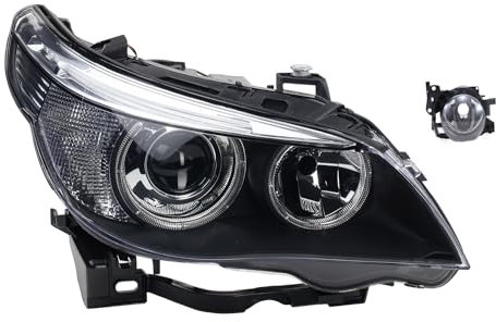 Johns, Scheinwerfer passend für BMW 5er E60 E61 01/05-03/07 Xenon D2S H7 Rechts + Nebel