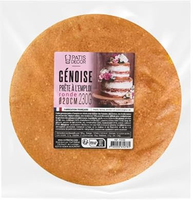 Génoise nature ronde 20 cm