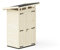 Upyard Abri de Jardin Strongbox S - Robuste Cabane à Outils en Bois avec Fondations Imprégnées et Toit en Plastique Extra-Résistant, 127x87 cm, Naturel
