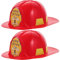 EXCEART Feuerwehrhelm Für Erwachsene 2 Stück Feuerwehrmann-Hut Erwachsenen-Feuerwehrmann-Kostüm-Helm Feuerwehrmann-Hut Roter Feuerwehrmann-Helm Halloween-Kopfbedeckung Für