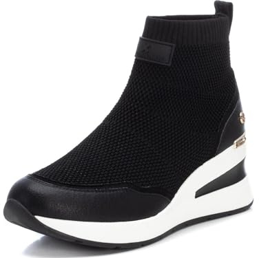 XTI Damen-Sneaker, Farbe: Braun, Größe: 37, Schwarz , 39 EU
