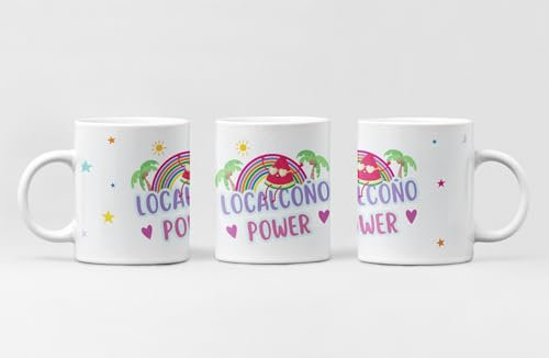 C&P Taza original para tener un detalle cualquier día del año, 350 ml Blanco brillo… (LOCALCOÑO)