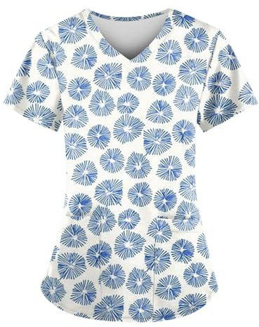 Saymany Kasack Pflege Damen, Uniform Kasaks Altenpflege Damen Kasack Damen Pflege Günstig Tshirt Damen Kasack Damen Kasacks Damen Pflege Weiß Damenbekleidung In Großen Größen(1-Navy,XL