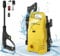 Nettoyeur Haute Pression 1800W,140Bars 380l/h Nettoyeur Haute Puissance avec buse réglable de 0 à 180°, Pistolet et Flexible Haute Pression 7m pour Le Nettoyage des Voitures, des terrasses,des patios