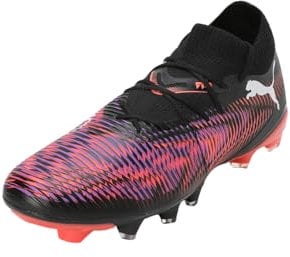 PUMA Future 8 Match FG/AG Wn's, Scarpe da Calcio Donna, Black White-Glowing Red, 41 EU