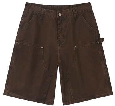 Generico Jeans Uomo Corti Strappati Skinny Drip Bottoni Regolabili Salopette Bambino Elasticizzati Bianchi Moto