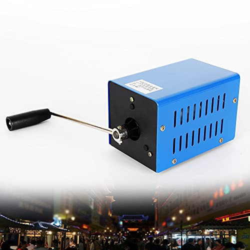 Generatore manuale a manovella, generatore di emergenza mobile portatile, ricarica USB dinamotor di emergenza generatore 12/15 V