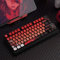 DucKey Evangelion Translucent Keycaps, Mechanical Gaming Keyboard EVA Anime OEM Profile PBT+PC Keycap(EVA-02)