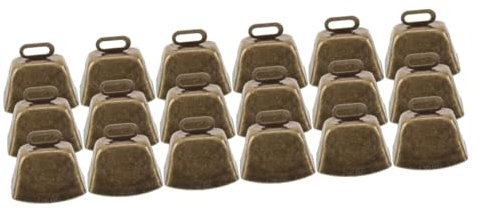 ibasenice 18stücke Teiliges Laute Kuh Und Schafglocken Aus Metall Antike Kupferglocken Für Tiere Dekorative Klangglocken Für Haustiere Und Windspiele Für Weide Und Festlichkeiten