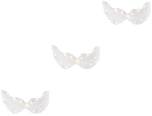 GALPADA 3piezas Kids Angel Wings Warm Light Cosplay Prop for Stage Performance and Photoshoot