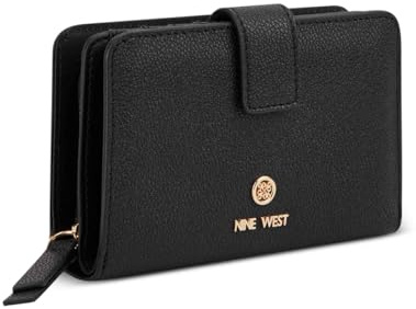 Nine West Lockup 9s French Wallet, Schwarz