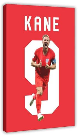 ocvdfss Harry Kane (2) Leinwand-Poster, Wandkunst, Dekordruck, Bild Gemälde für Wohnzimmer, Schlafzimmer, Dekoration, 60 x 90 cm