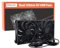NewHail Quiet Dual 120mm USB Fan Dual-Ball Bearings 5V, with L/M/H 3-Degree Speed Controller High Airflow Cooling Fan for Router Modem Receiver DVR PlayStation Xbox TV Box