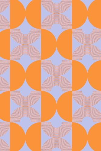 Geometric Notes: Lined notebook - purple