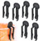 XINCHENG 3 Pairs Rubbish Bag Clip, Black Garbage Bag Clips, Fixed Waste Bin Bag Holder Clip, Waste Can Trash Bag Clamp Holder, Rubbish Bin Liners Non-Slip Junk Clip