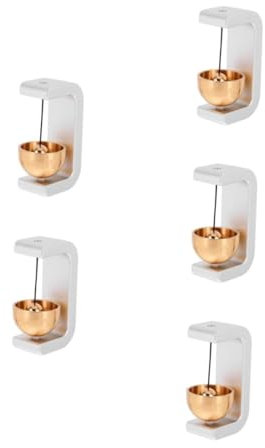 Mikikit 5 Sets Vintage Style Door Bell Magnetic Chime Office Door Bell Decorative Doorbell for Shop Refrigerator