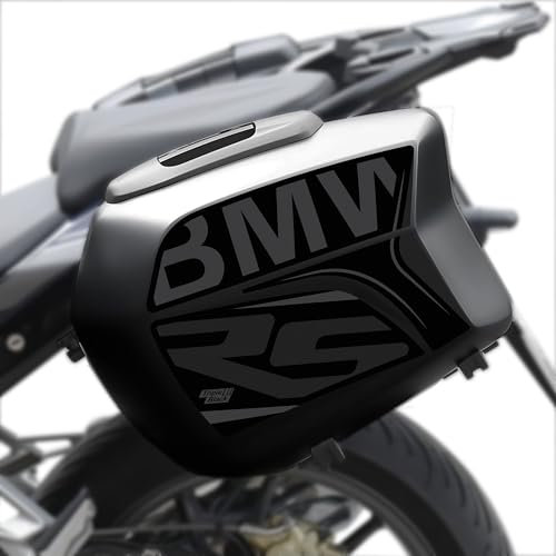 Az Graphishop Adesivi Valige Compatibile con BMW R 1250 RS 2022-2024 VR1250RS-22-24 (Triple Black)