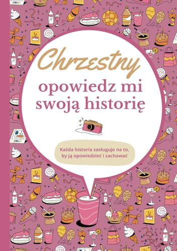 Chrzestny opowiedz mi swoją historię: Dziennik do wypełnienia | Księga wspomnień do dzielenia się | Oryginalny pomysł na prezent dla chrzestnego na urodziny lub Boże Narodzenie